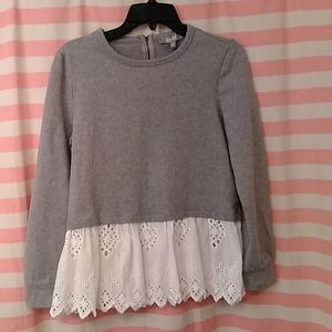 Marled Reunited Clothing Gray Sweater